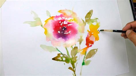 Watercolor painting tutorial - YouTube