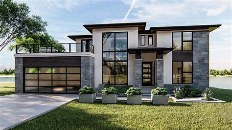 Modern House Plan - 4 Bedrooms, 2 Bath, 2499 Sq Ft Plan 52-360