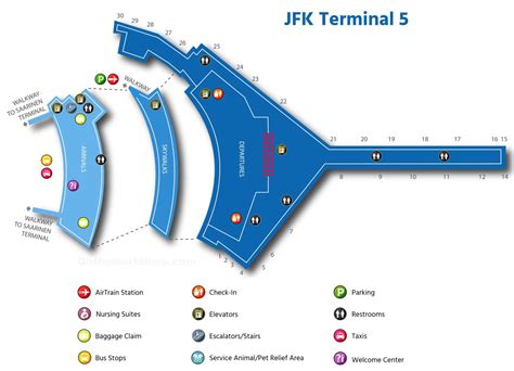 Jfk Terminal 5 Map – Map Of The Usa With State Names