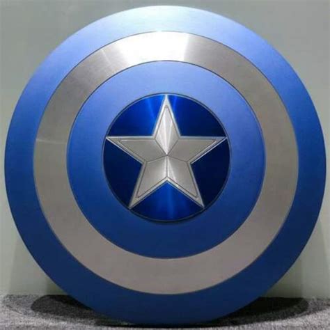 Marvel Blue Metal Captain America Shield Round Shield | Etsy