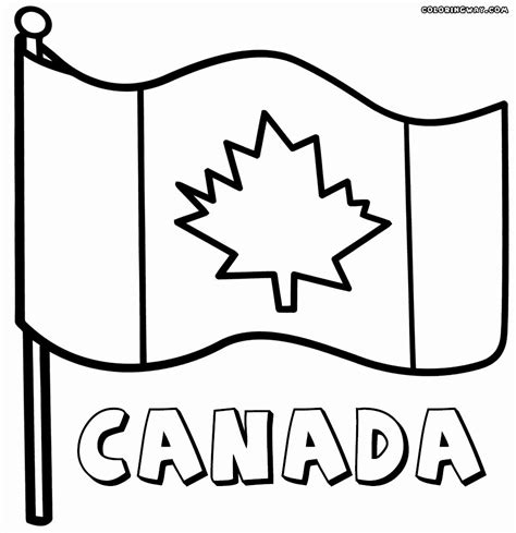 Canadian Flag Coloring Page Elegant Canadian Flag Coloring Pages in ...