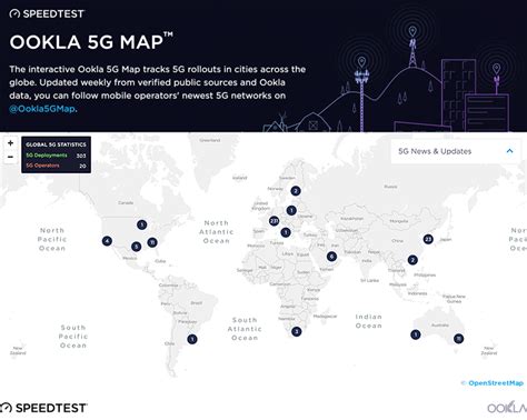 Ookla’s New 5G Map Tracks 5G Rollouts across the Globe