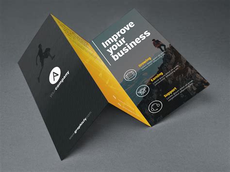 Tri Fold Brochure Template PSD - Brochure Templates - Graphicfy