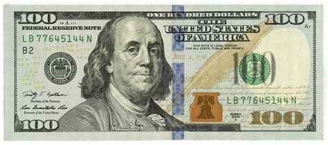 Us 100 Dollar Bill Printable