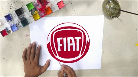 How to draw the Fiat logo - YouTube