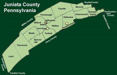 Juniata County Pennsylvania Township Maps