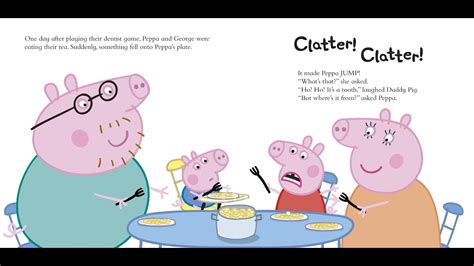 Peppa Pig THE TOOTH FAIRY Read Along Aloud Story Book for Children Kids ...