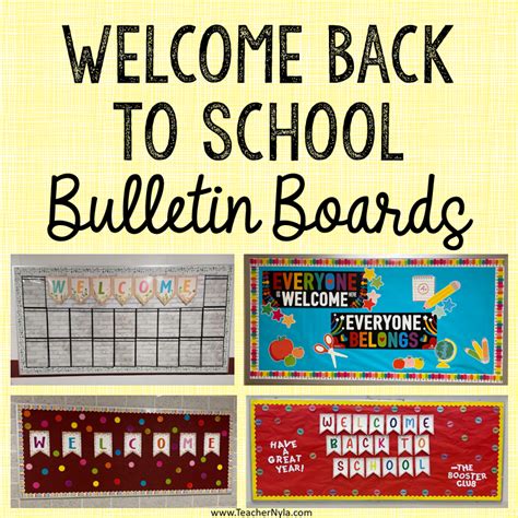 Welcome Back To School Bulletin Board Ideas Welcome Back School ...