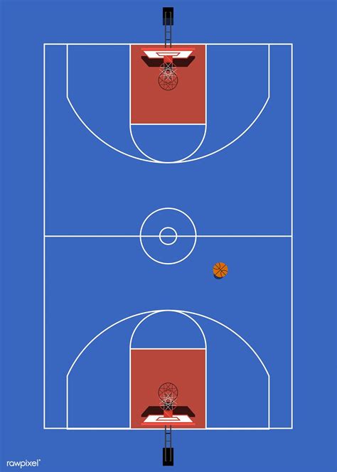 Aerial view of a basketball court | free image by rawpixel.com ...