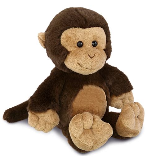 DolliBu Plush Monkey Stuffed Animal - Soft Huggable Brown Mon,key ...