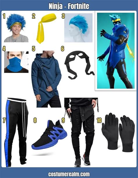 How To Dress Like Dress Like Ninja From Fortnite Guide For Cosplay ...