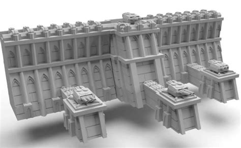 Gothic Epic Ruined Building 23 6mm War Game Terrain STL File Battletech ...