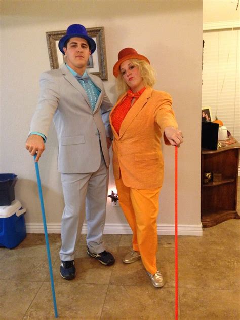 Couples Dumb & Dumber costume! If you can't find orange or blue suits ...