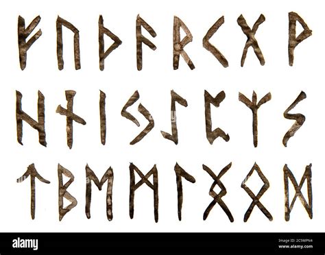 Runic font Cut Out Stock Images & Pictures - Alamy