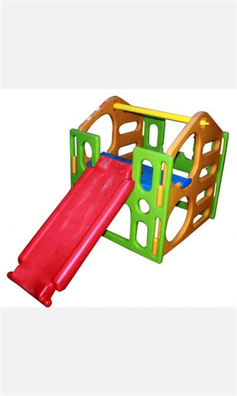 plastic playhouse with slide/stairs/shower, Hobbies & Toys, Toys ...