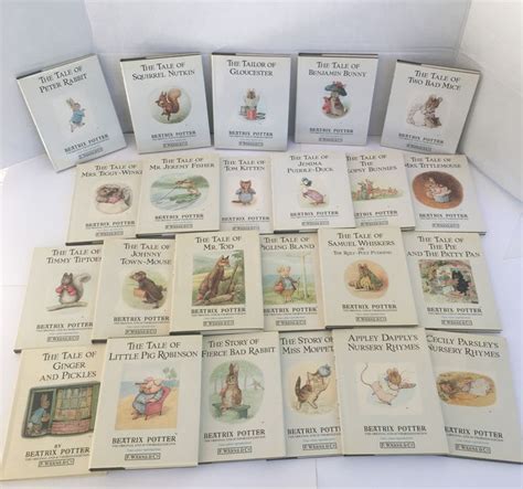 Vintage Full Set of Beatrix Potter Book Series 1-23 - Etsy | Beatrix ...