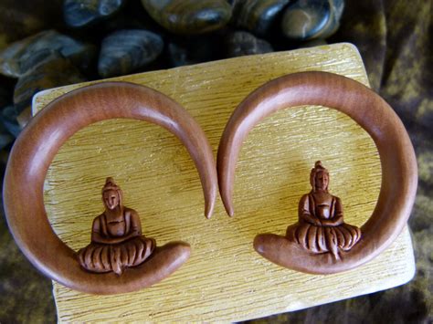 Buddha Earrings 10mm Meditating Buddha Stretching Earring - Etsy