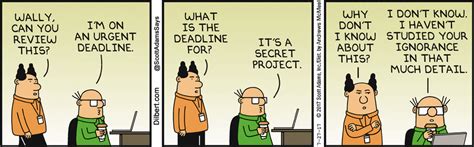 Wally Dilbert Comic Strip