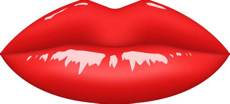 Red lips clipart design illustration 9381233 PNG