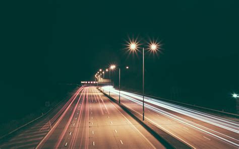 Free Images : night, highway, line, darkness, street light, lighting ...