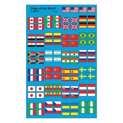 Flags Of The World Stickers – The Teacher's Trunk