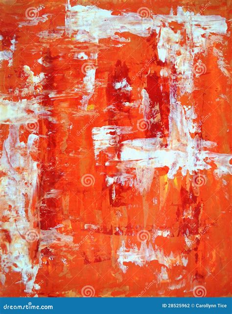 Red And Orange Abstract Art Painting Stock Photography - Image: 28525962