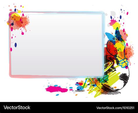 Abstract art design with frame Royalty Free Vector Image