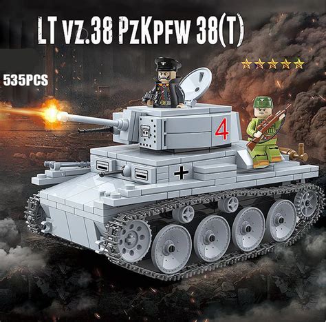 WW2 Panzer 38(t) Army Tank — Brick Block Army