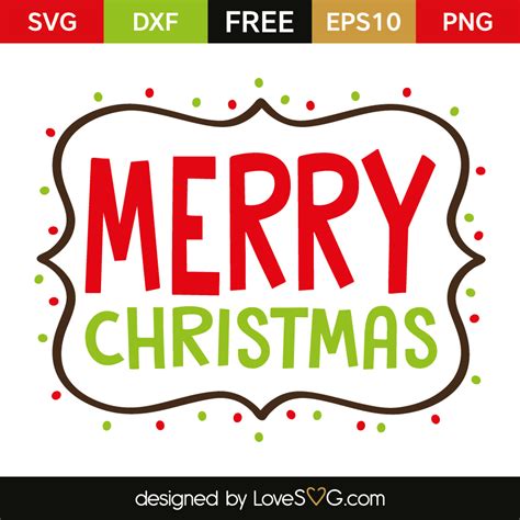 Merry Christmas - Lovesvg.com