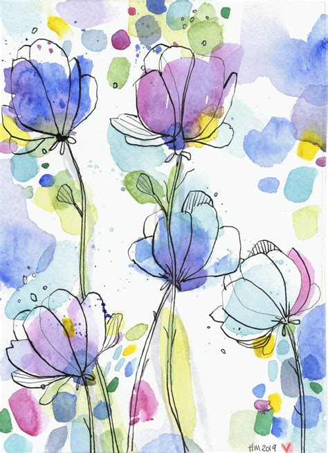 ein Blumenstrauß die Chosettes | Wildflower paintings, Floral ...