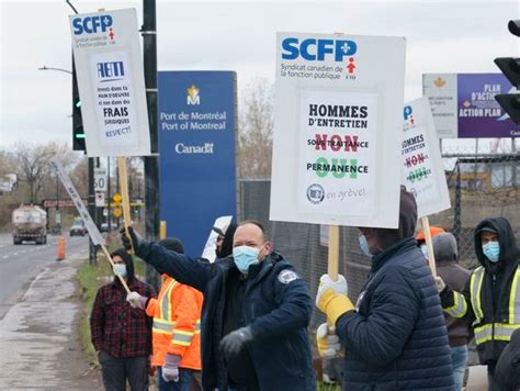 Dock workers stage strike at Port of Montreal as tensions simmer ahead ...