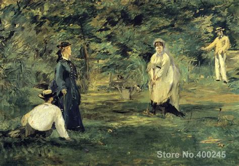 wall art Croquet Edouard Manet Paintings Hand painted High quality-in ...