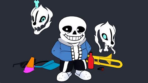 sans - Undertale - Download Free 3D model by VibaPop [e8e5b38] - Sketchfab