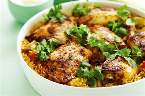 Indian curried chicken rice