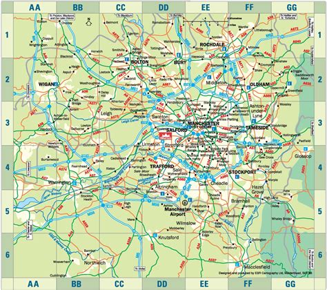 Map Of Manchester England – Map Of California Coast Cities