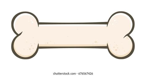 Dog Bone Cartoon Simple Drawing Design 库存插图 676444588 | Shutterstock