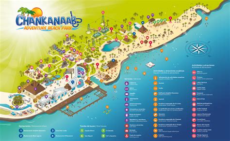 Chankanaab Adventure Beach Park map