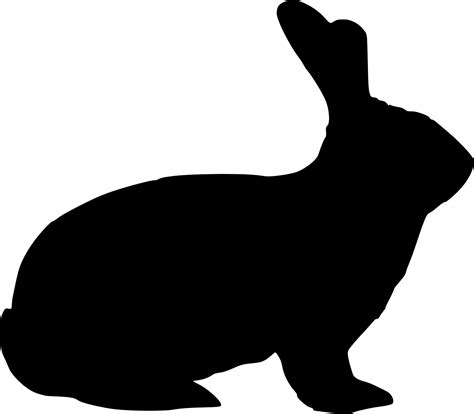 Bunny Silhouette Clip Art - ClipArt Best