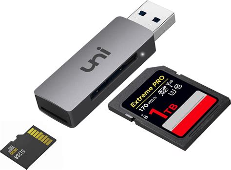 uni USB 3.0 SD/Micro SD Kartenleser, USB SD/TF-Speicherkartenleser ...