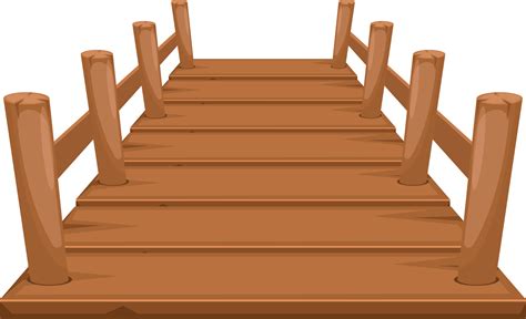 Wooden bridge clipart design illustration 9380407 PNG