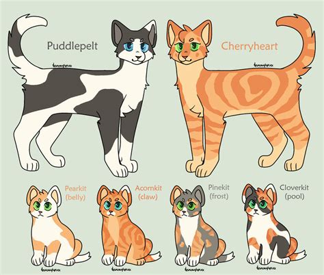 Warrior Cats Family Adoptables 1 *CLOSED* by acornheart465 on DeviantArt