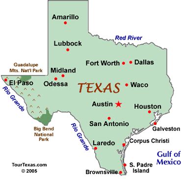 Map of Texas Cities | Tour Texas