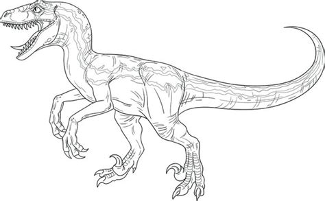 Raptor Dinosaur Clipart Black