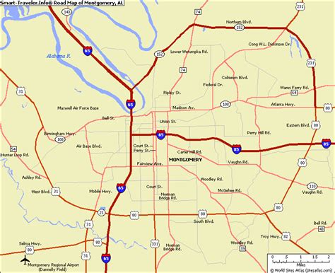 Montgomery Map Political Regional | United Kingdom Map Regional City ...