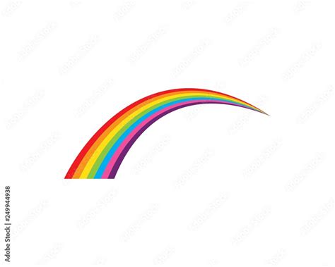 Rainbow logo vector Stock Vector | Adobe Stock