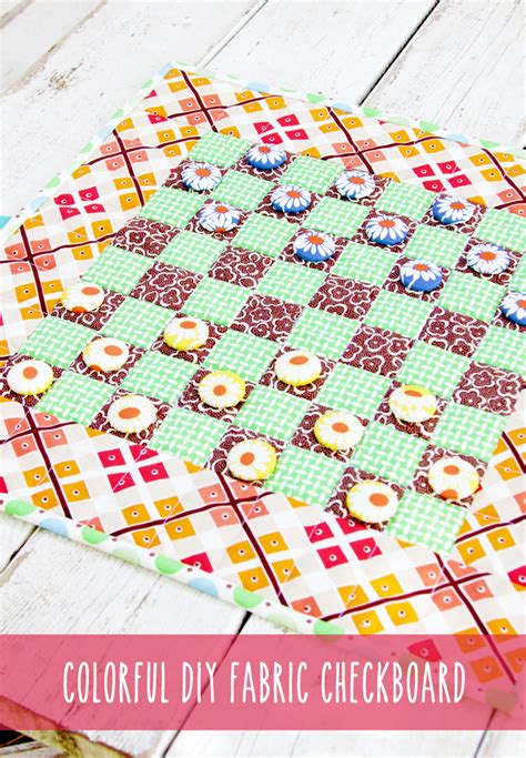 Colorful DIY Fabric Checkerboard Game