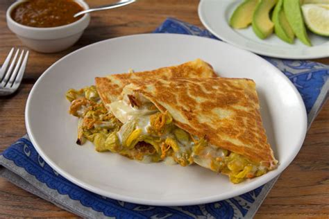 Squash Blossom Quesadillas