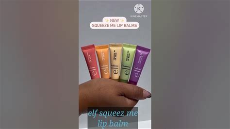 elf squeeze me lip balm || color swatches. - YouTube