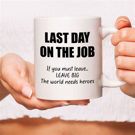 Leaving Job Last Minute Mug New Job Gift Last Day Gift | Etsy in 2022 ...