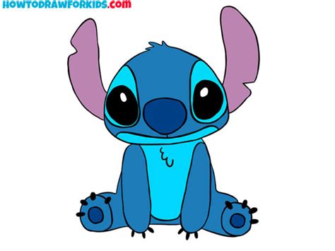 How to Draw Stitch Step by Step - Easy Drawing Tutorial For Kids